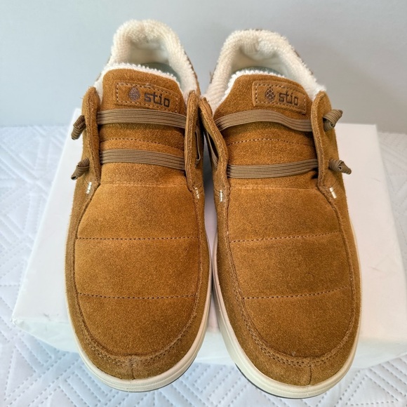 Stio Colter Low Slip On Suede Shoes Wool Blend lining Size 8 - Picture 4 of 11